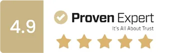 ProvenExpert 4.9 - 5,000+ Reviews